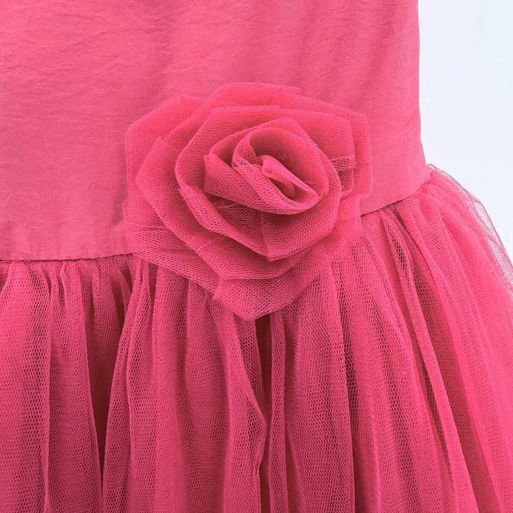 Girls Holiday Party Dress Red Tulle Satin Heirlooms Polly Flinders Girls 5T Xmas - Picture 6 of 12